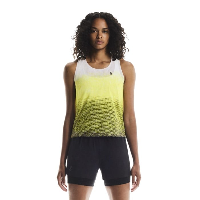 On Womens Race Singlet - Lime
