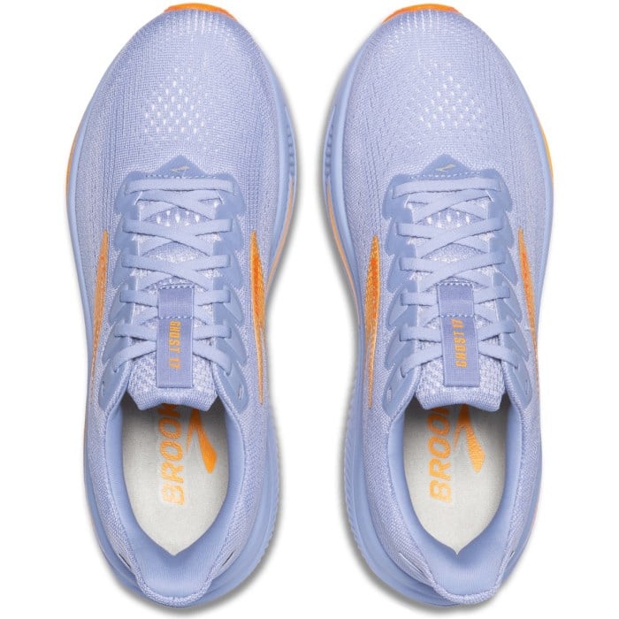 Brooks Ghost 17 - Womens Running Shoes - Blue Heron/White/Orange