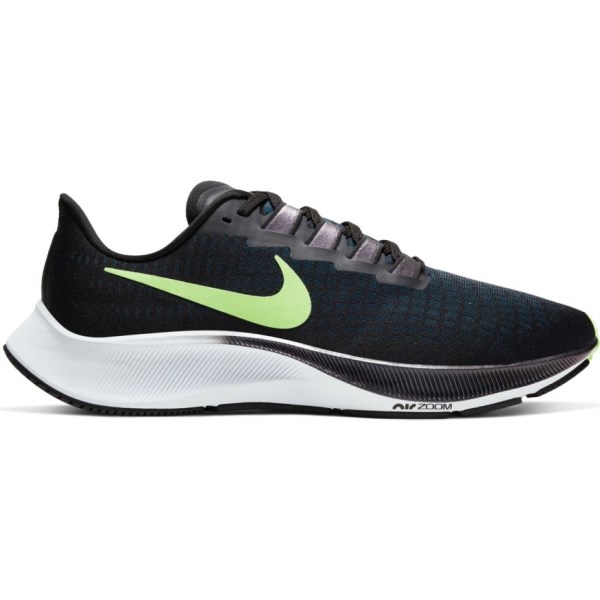 Nike Air Zoom Pegasus 37 - Mens Running Shoes - Black/Lime Blast/Valerian Blue