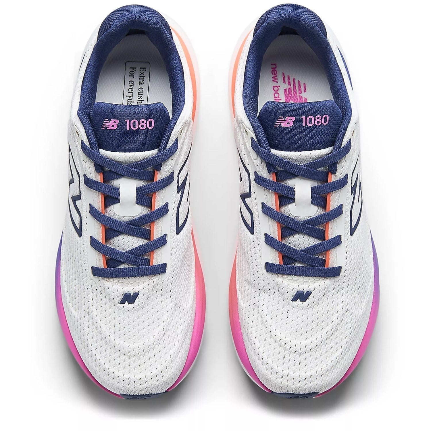 New Balance 1080v15 - Womens Running Shoes - Sea Salt/Blue Oyster