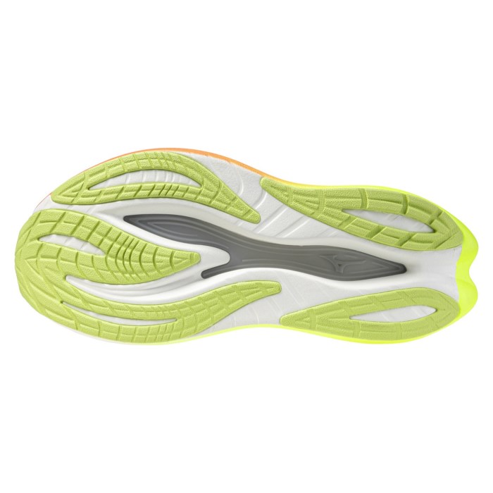 Mizuno Neo Vista 3 - Womens Running Shoes - White/Flamingo Coral/Lime Pulp - image 4