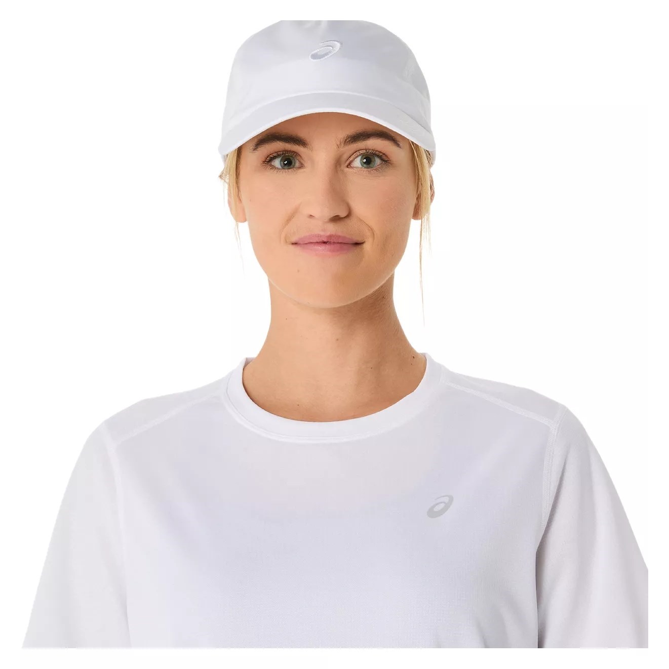 Asics Silver Womens Short Sleeve Running T-Shirt - Brilliant White