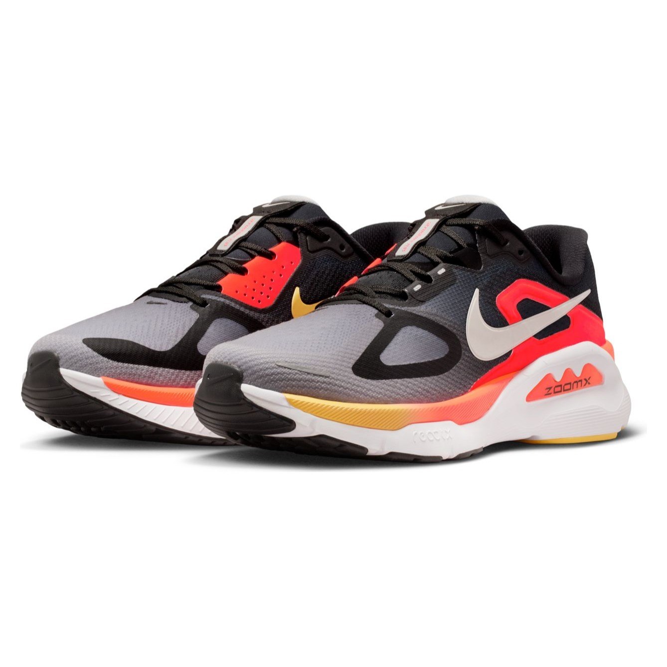 Nike Structure Plus - Mens Running Shoes - Black/Silver/Light Smoke Grey