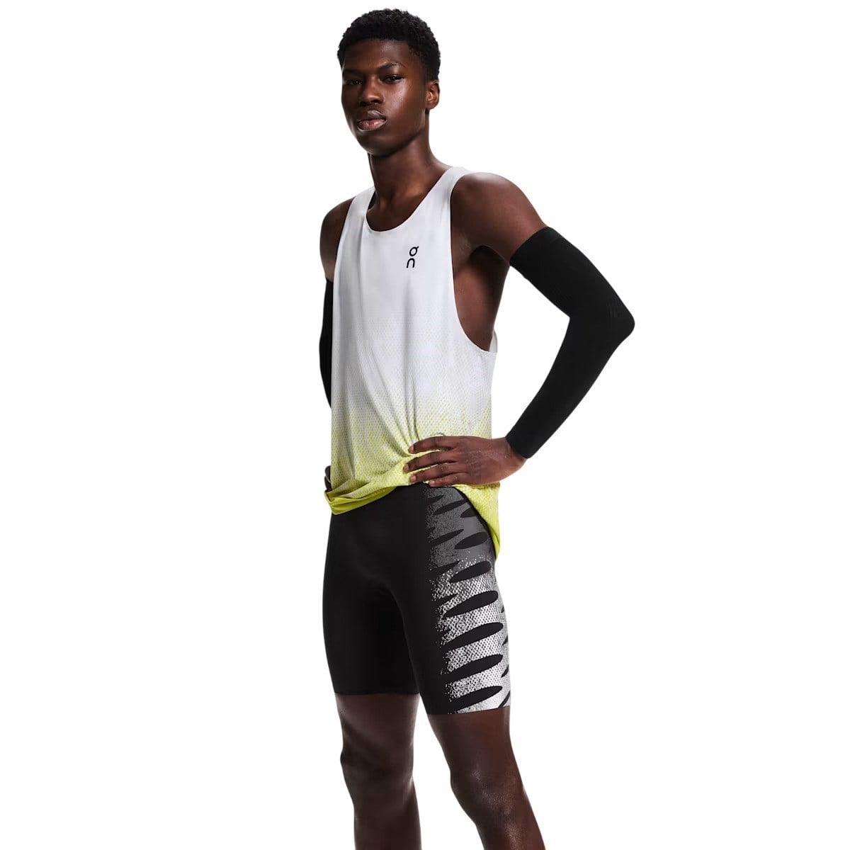 On Mens Zero Half Tights - Iron/White - image 4