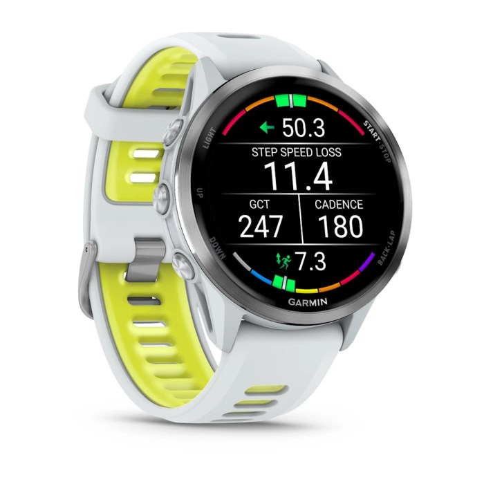 Garmin Forerunner 970 Premium GPS Running and Triathlon Smartwatch - Whitestone/Amp Yellow
