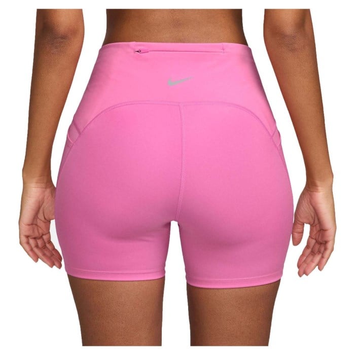 Nike Womens Swift High-Waisted 4 inch Tight Shorts - Playful Pink/Reflective Silver