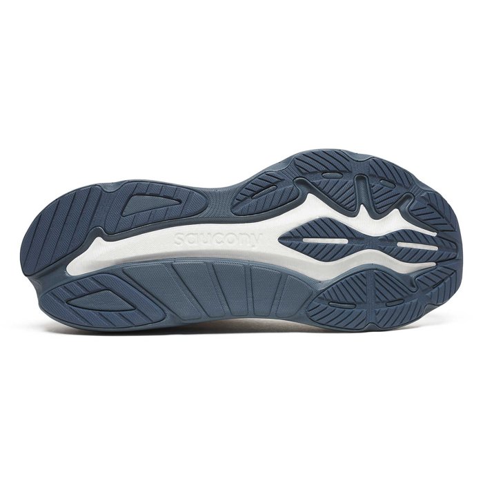 Saucony Hurricane 24 - Mens Running Shoes - Vanilla/Dusk
