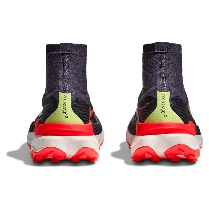 Hoka Tecton X 3 - Mens Trail Running Shoes - Squid Ink/Neon Flame