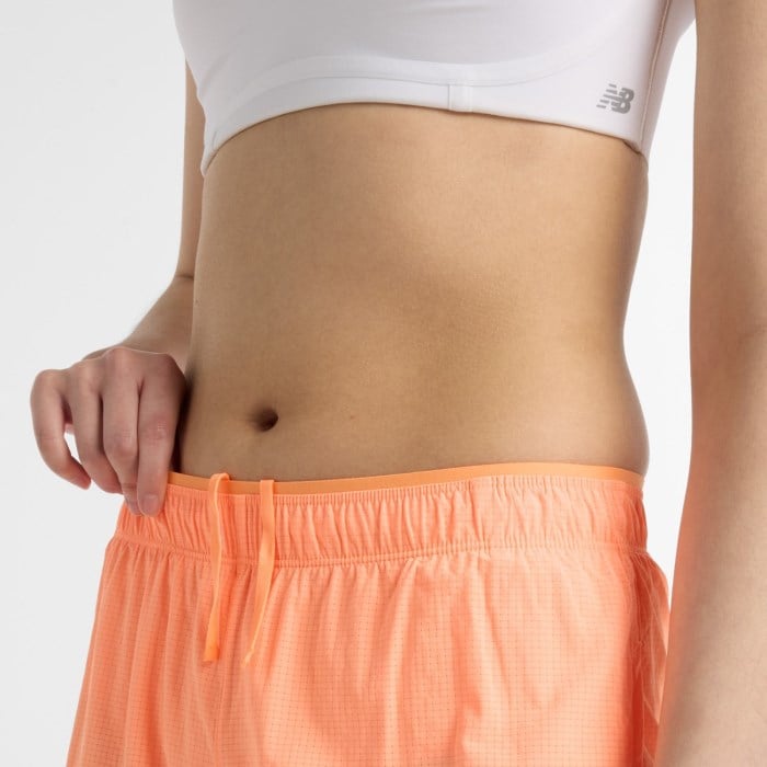 New Balance RC Ultra Light Split Womens 3 Inch Running Shorts - Hot Mango