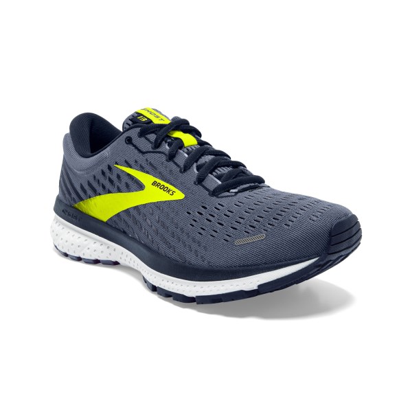 Brooks Ghost 13 - Mens Running Shoes - Grey/Navy/Nightlife