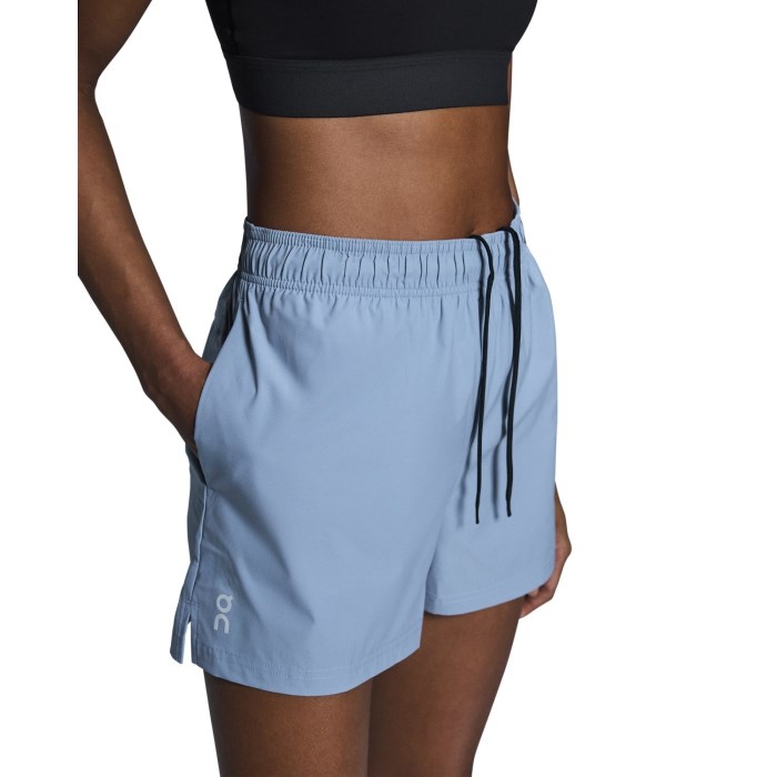 On Womens 3 Inch Core Shorts - Chambray