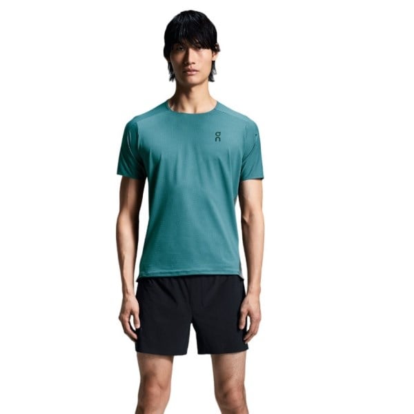 On Running Performance-T Mens Running T-Shirt - Storm/Stone