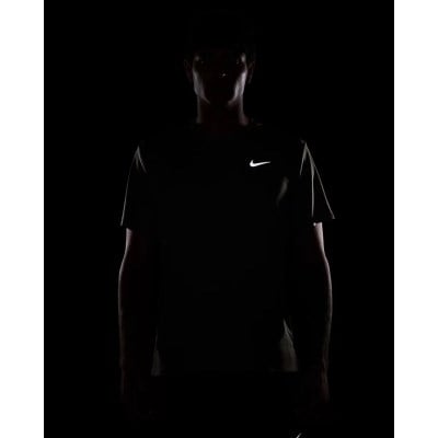 Nike Dri-Fit UV Miler Mens Running T-Shirt - Dark Hazel/Reflective Silver