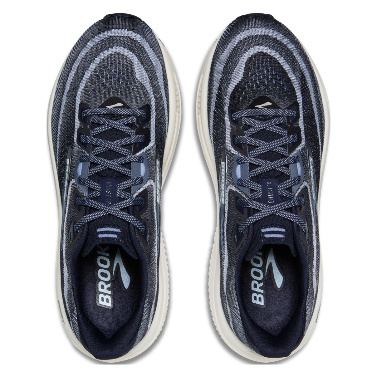 Brooks Ghost 18 - Womens Running Shoes - Navy/Rain Washed/Coconut - image 3