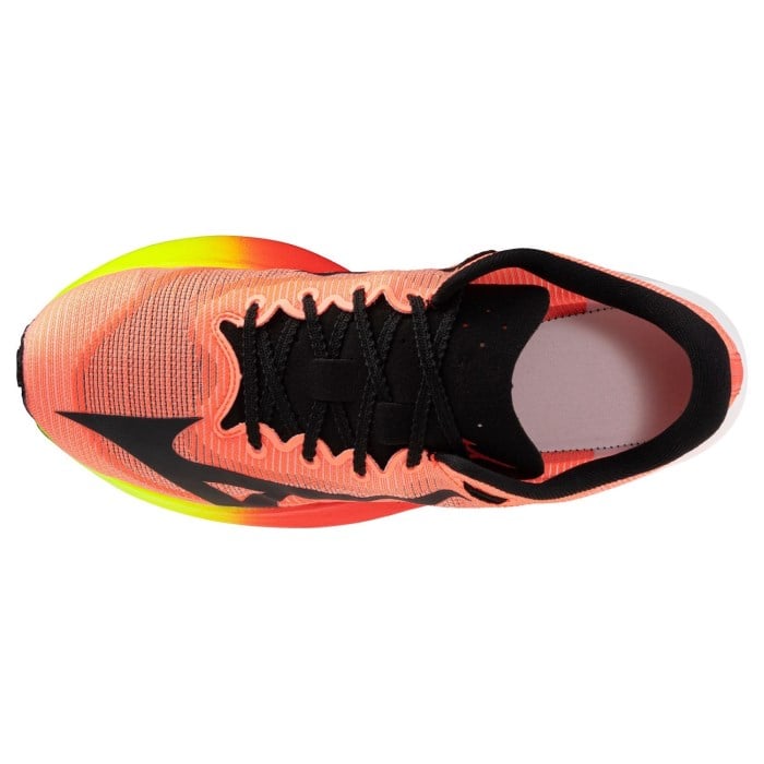 Mizuno Hyperwarp Pure - Unisex Racing Shoes - Lava Orange/Black/Lightning Yellow - image 3