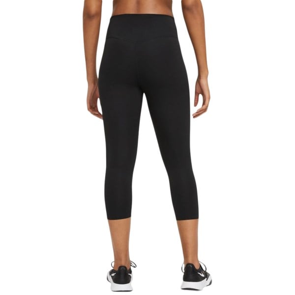 Nike One Mid-Rise Capri Womens Training Tights - Black/White