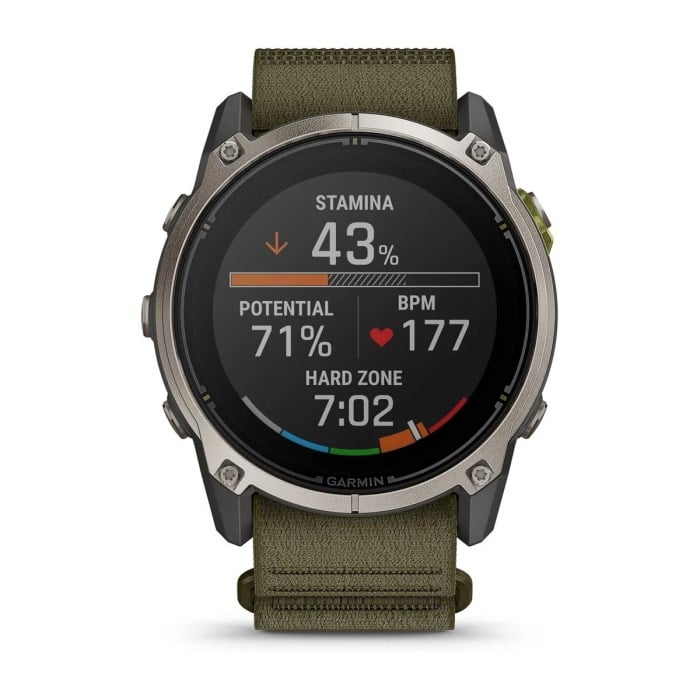 Garmin Enduro 4 Titanium GPS Smartwatch - Bare Titanium/Dark Olive - image 5