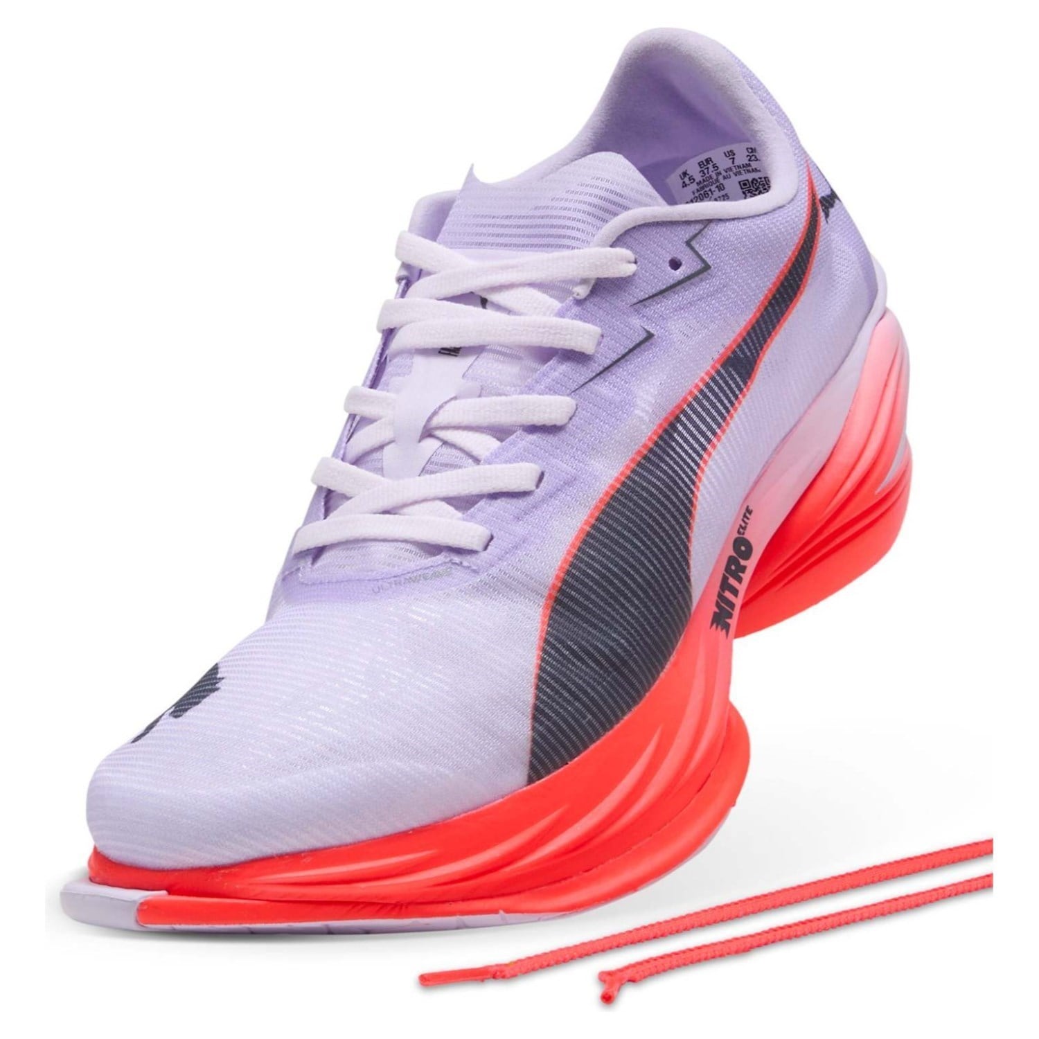 Puma Fast-R 3 Nitro Elite - Womens Racing Shoes - Light Lavender/Inky Depths/Ultra Red - image 5