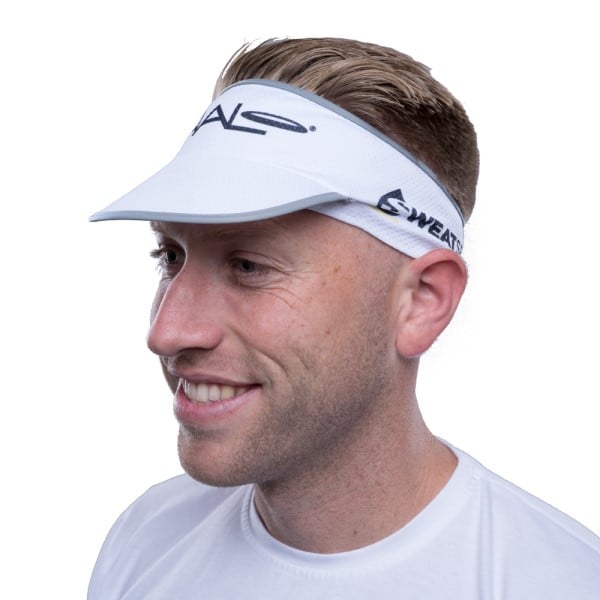 Halo Ultralight Sweat Seal Sports Visor - White