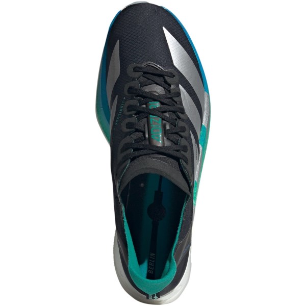 adidas Adizero Adios Pro 4 Berlin - Mens Racing Shoes - Core Black/Matte Silver/Glory Green