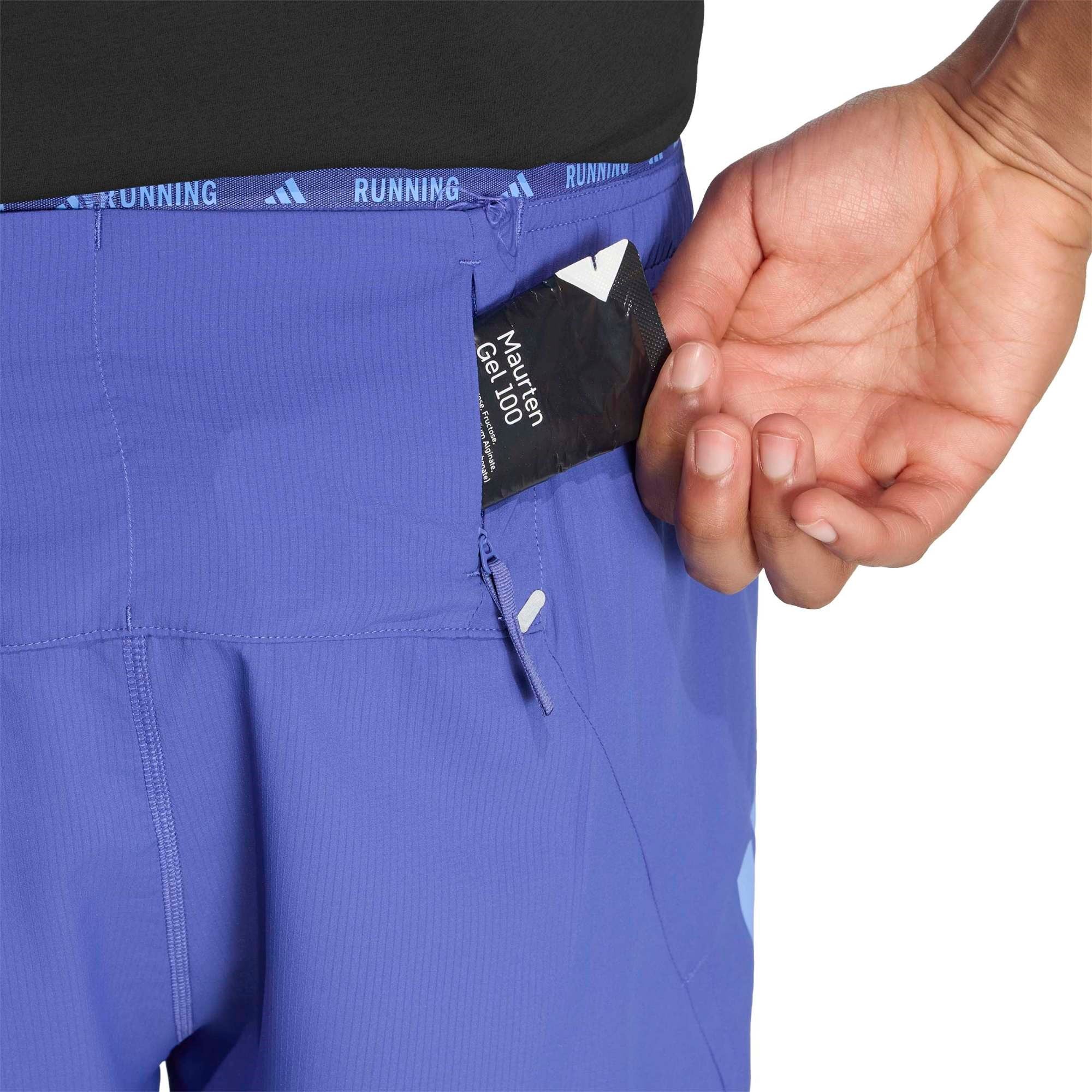 adidas ADI365 Formotion 7 inch Mens Running Shorts - Dual Indigo - image 6