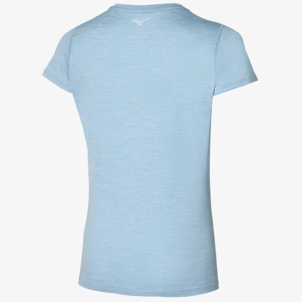 Mizuno Impulse Tee - Womens Running Clothing - Glacier Lake