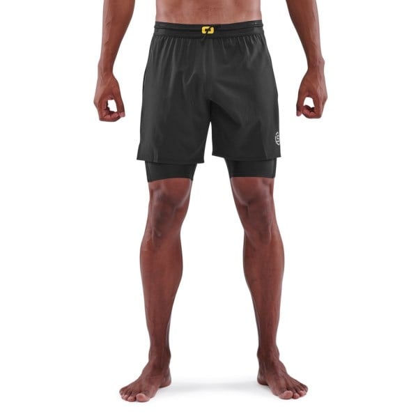 Skins Series-3 Superpose 2-In-1 Mens Compression Half Tights
