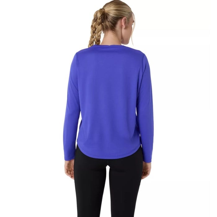 Asics Silver Womens Long Sleeve Running Top - Cobalt Burst