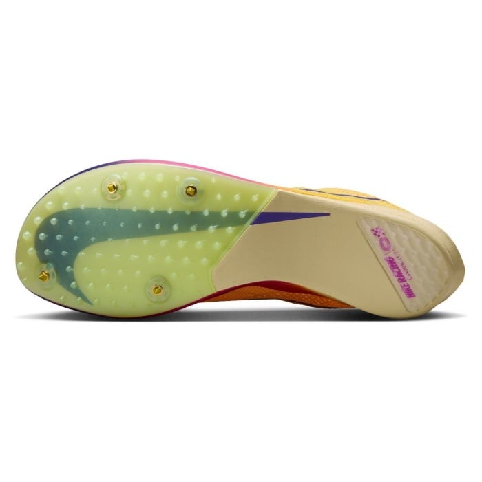 Nike ZoomX Dragonfly 2 - Unisex Long Distance Track Spikes - Citron Pulse/Indigo Burst/Vivid Purple