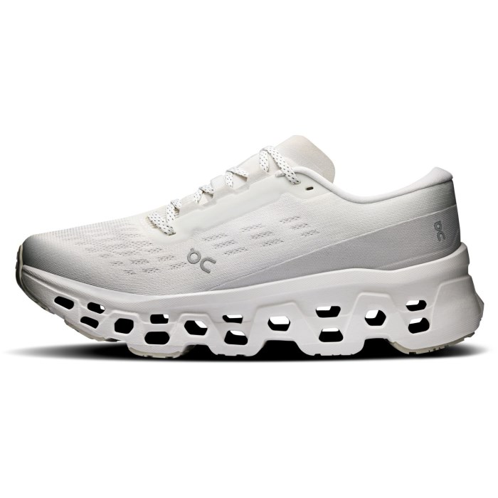 On Cloudmonster 3 - Womens Running Shoes - White/Wolf