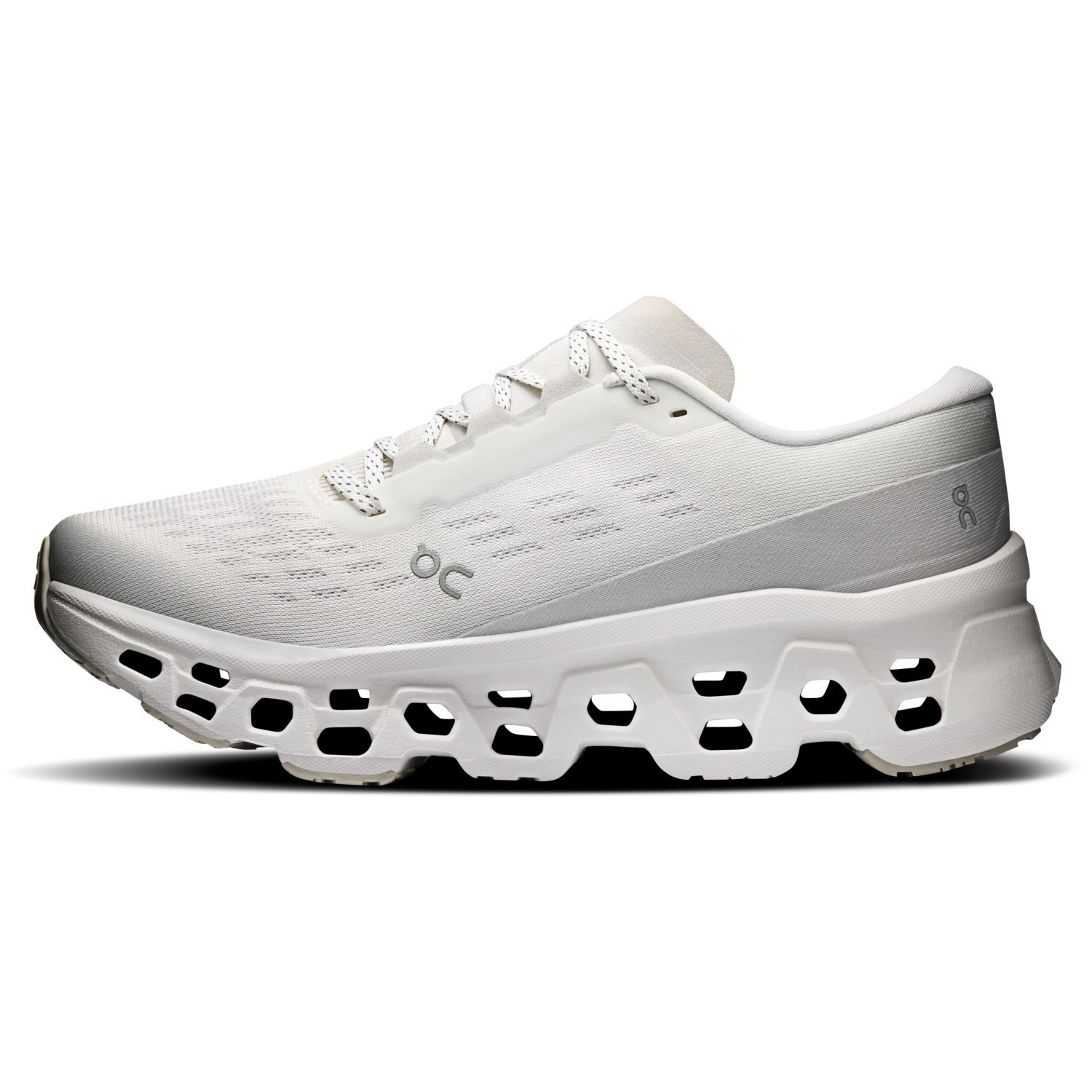 On Cloudmonster 3 - Womens Running Shoes - White/Wolf
