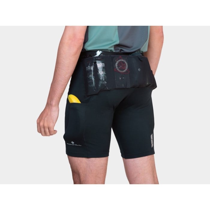Ronhill Mens Tech All-Terrain 8 Inch Stretch Running Shorts - All Black
