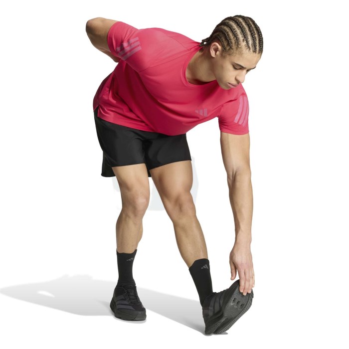 adidas ADI365 Climacool Mens Running T-Shirt - Power Pink - image 6