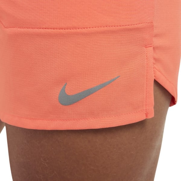Nike Dri-Fit Stride 5 Inch Brief-Lined Mens Running Shorts - Light Wild Mango/Black/Reflective