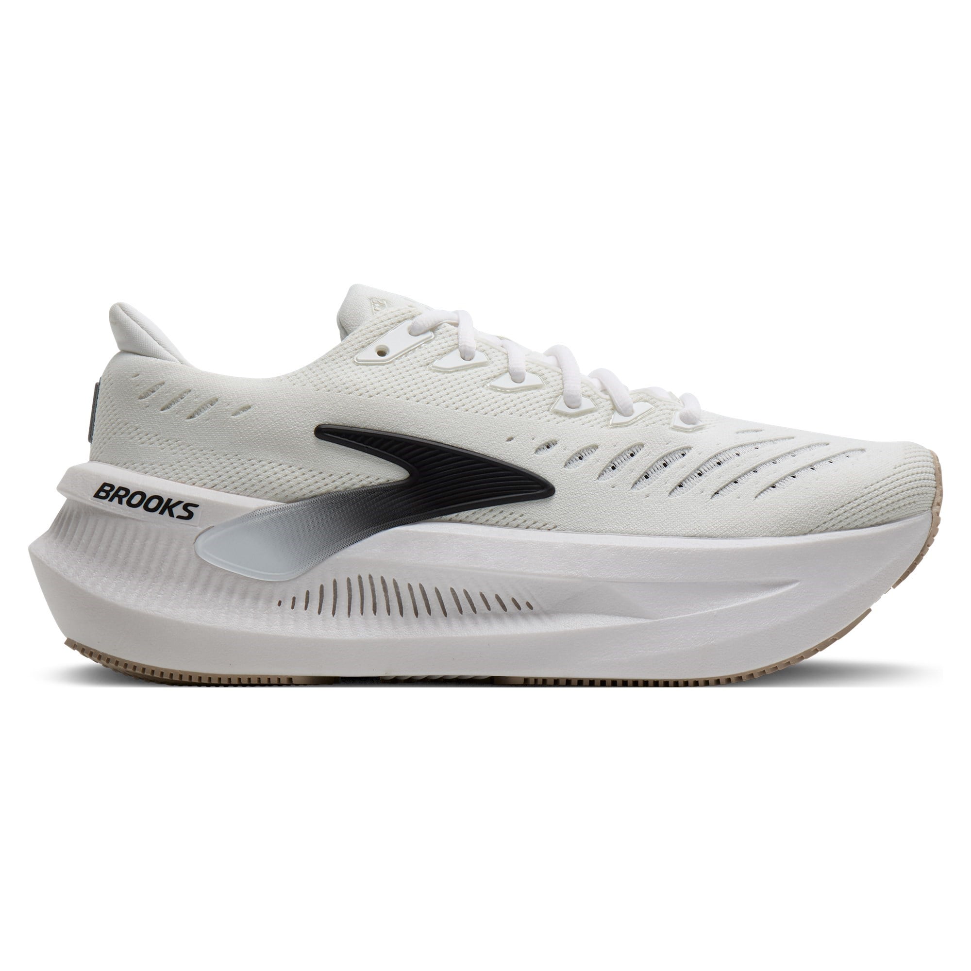 Brooks Glycerin Max 2 - Womens Running Shoes - White/Black/Chateau Gray