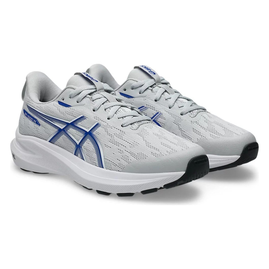 Asics GT-1000 14 GS - Kids Running Shoes - Concrete/Neon Blue - image 6