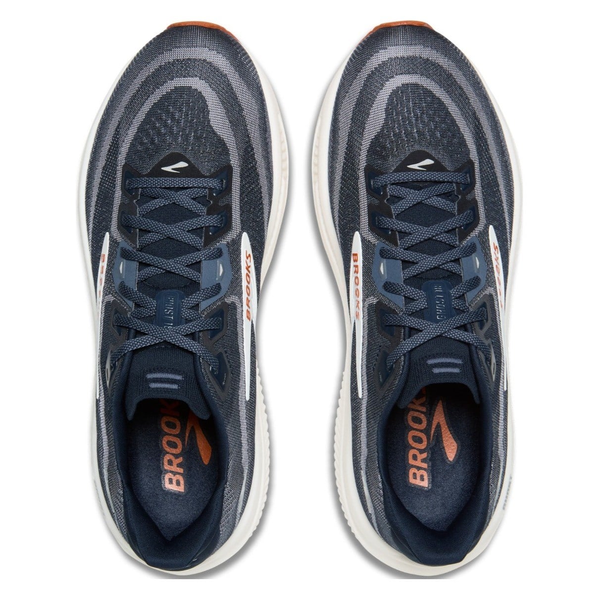 Brooks Ghost 18 - Mens Running Shoes - Navy Blazer/Red Earth/Black - image 3