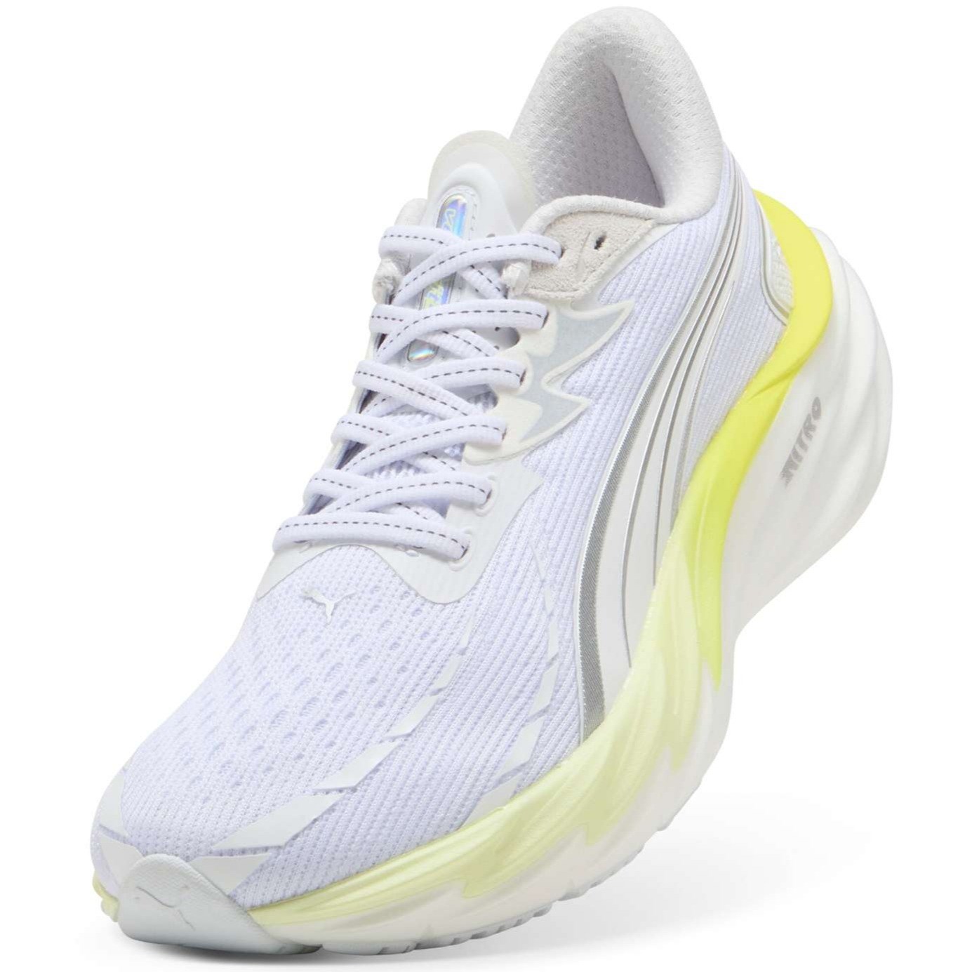 Puma Velocity Nitro 4 - Womens Running Shoes - Puma White/Apple Spritz