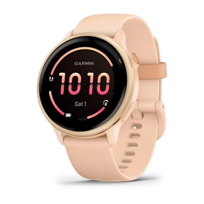 Garmin Vivoactive 6 GPS Smartwatch - Metallic Pink Dawn/Pink Dawn