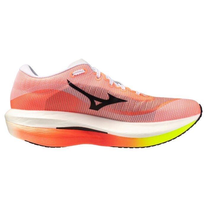 Mizuno Hyperwarp Pro - Unisex Racing Shoes - White/Black/Lava Orange - image 2