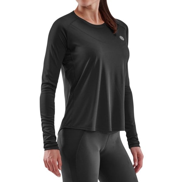 Skins Series-3 Womens Long Sleeve Training Top - Black