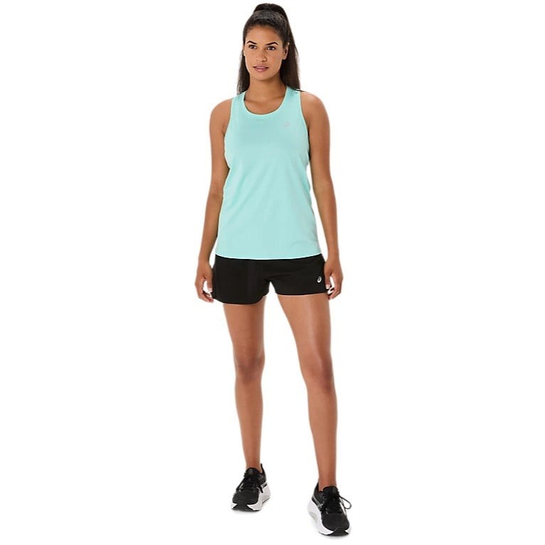 Asics Silver Womens Running Tank Top - Illuminate Mint
