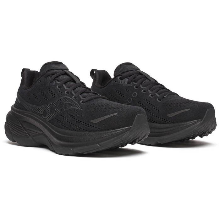 Saucony Hurricane 25 - Mens Running Shoes - Triple Black