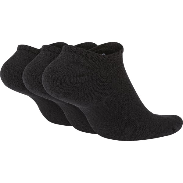 Nike Everyday Cushion No Show Training Socks - 3 Pack - Black