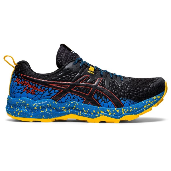 Asics Fuji Trabuco Lyte - Mens Trail Running Shoes - Black/Directoire Blue