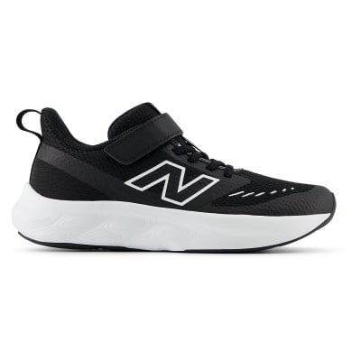 New Balance 625 Bungee Lace with Top Strap - Kids Pre School Running Shoes - Black/White