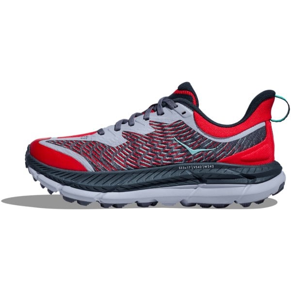 Hoka Mafate Speed 4 - Womens Trail Running Shoes - Cerise/Stormy Skies
