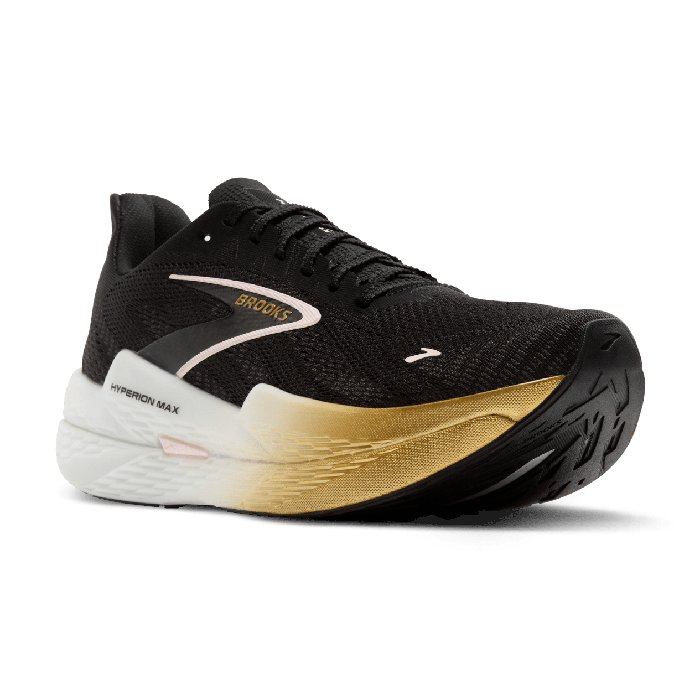 Brooks Hyperion Max 2 - Mens Running Shoes - Black/Gold/Pink