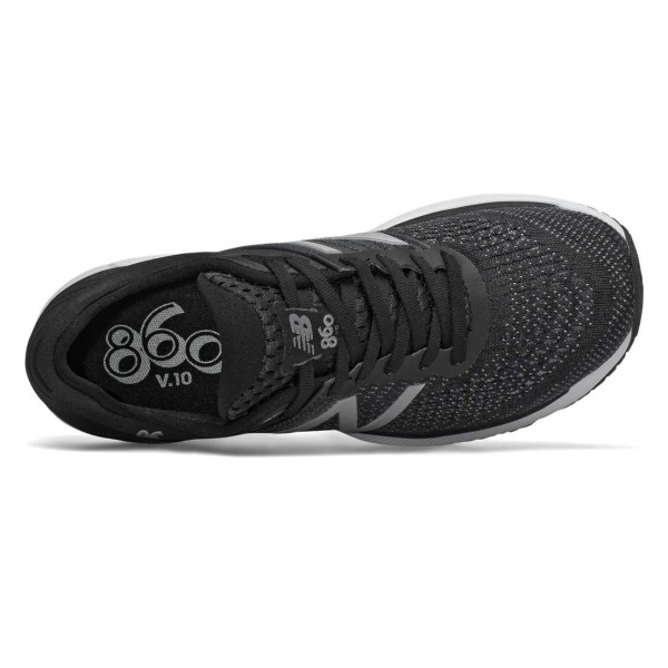 New Balance 860v10 - Womens Running Shoes - Black/Gunmetal/Lead