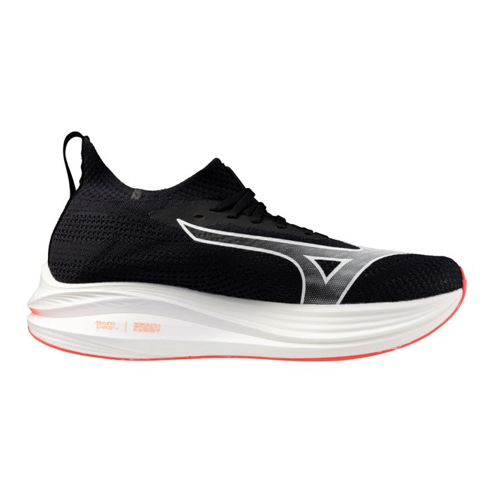 Mizuno Neo Zen - Mens Running Shoes - Black/White/Fiery Coral